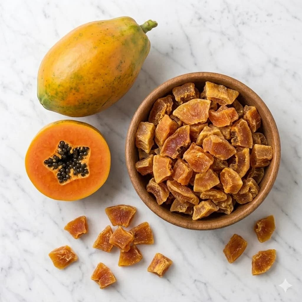 Lotus Mart Premium Dried Papaya Chunks 150g
