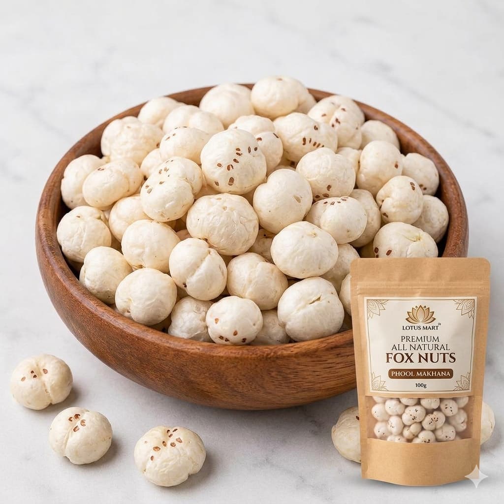 Lotus Mart Premium All Natural Fox Nuts Phool Makhana 100g