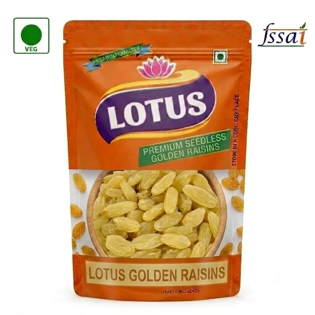 Lotus mart Premium Longest lambi Raisins 500 gm | Kishmish/Kismis | Rich in Iron & Vitamin
