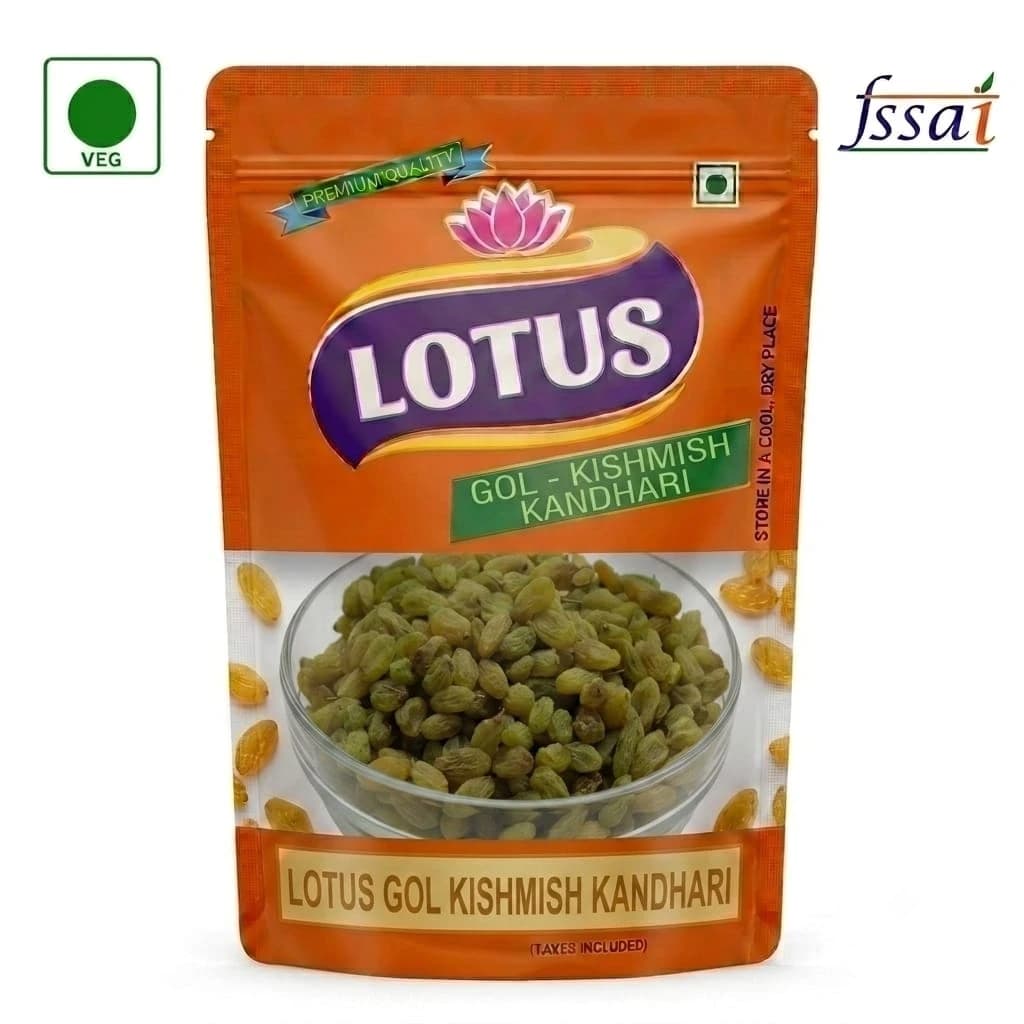 Lotus mart Premium Afghani Raisins 250gm Kandhari gol